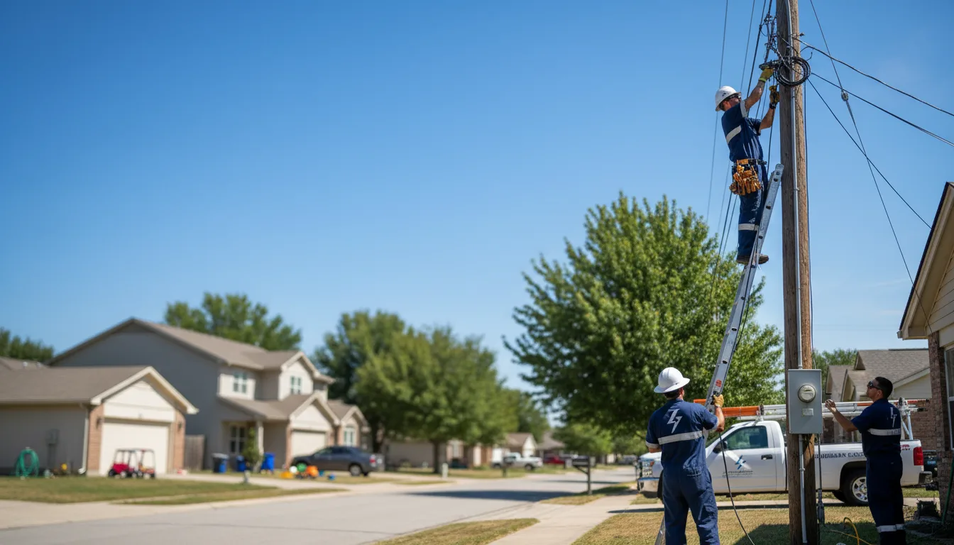 Residential electrician providing installation services in Lincoln University, PA